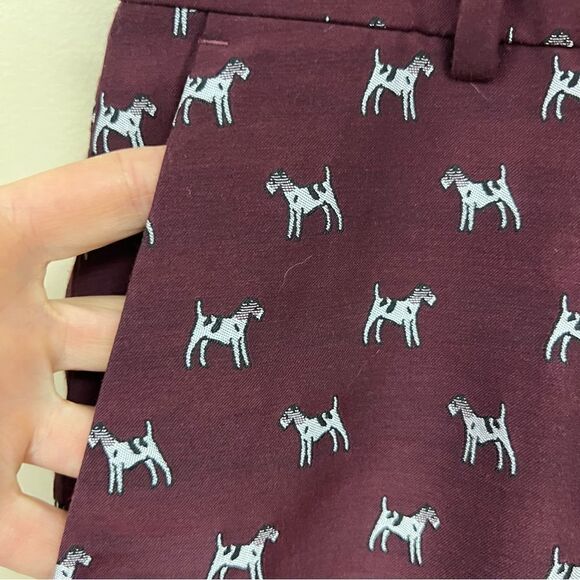 - J Crew terrier dog print jacquard pants. Size 4T - Picture 2 of 8